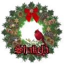Cardinal Wreath ~ Shakela