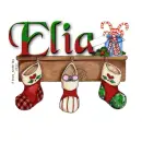 Elia - Stockings - Candy Cane