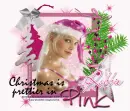 Christmas is prettier in pink Robbie