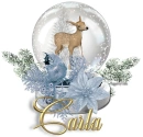 Deer Snow Globe - Carla