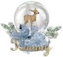 Deer in Snow Globe - Tammy
