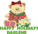 HAPPY HOLIDAYS DARLENE