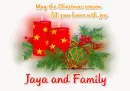 May the xmas season fill ur home / joy Jaya & family