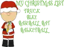 MY CHRISTMAS LIST