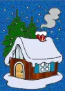 House in the snow