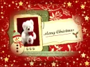christmas card -w/bear
