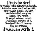 Life is short