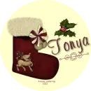 Tonya - Stocking - Reindeer