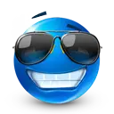 Blue smiley