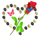 heart with rose