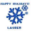 Blue Snowflakes Lauren