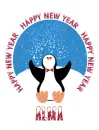 New Year Penguin - Alma