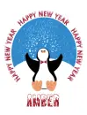New Year Penguin - Amber