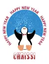 New Year Penguin - Chrissi