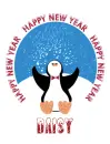 New Year Penguin - Daisy