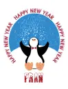 New Year Penguin - Fran