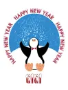 New Year Penguin - Gigi