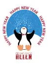 New Year Penguin - Helen