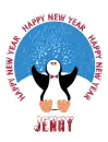 New Year Penguin - Jenny