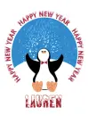 New Year Penguin - Lauren