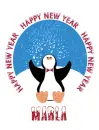 New Year Penguin - Marla