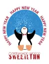 New Year Penguin - Sweetlynn