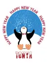 New Year Penguin - Tonya