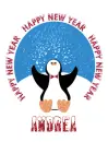 New Year Penguin - Andrea