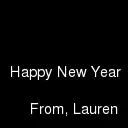 New Year Lauren