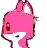 Fox "PYONG"  - [pink/rosa] kiss