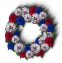 red, white, & blue wreath