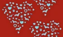 dog hearts red