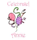 Birthday balloons for Annie