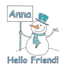 Snowman - Hello Friend - Anna