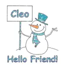 Snowman - Hello Friend - Cleo