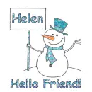 Snowman - Hello Friend - Helen