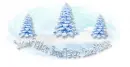 Blue snowflakes