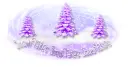 Purple snowflakes