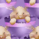 Purple Bunny - background - spring