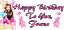 Happy Birthday ~ Frann