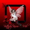 Mel - Butterfly Kisses - Red & Black