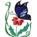 Flower & Butterfly