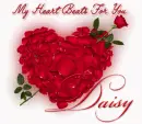 My heart beats for you Daisy