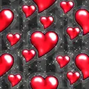 Red hearts n Glitter
