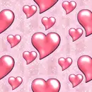 Pink hearts n Glitter (seamless)