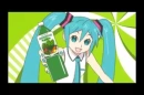 Miku & her vegetable juice! Go veggie juice power~!!