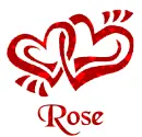 Entwined Hearts - Rose