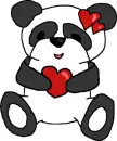 Valentines Panda