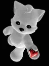 cat give heart