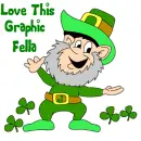 Leprechaun- Love this graphic fella 
